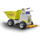 knickgelenkter Mini-Dumper / Rad / elektrisch
