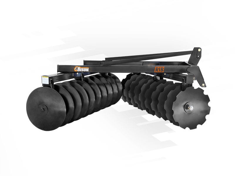 Grada de discos remolcada - RIB series - Bison - de 2 secciones / offset