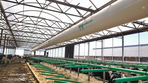 sistema de ventilación para establo