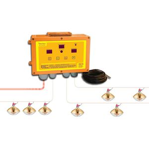 regulador de temperatura para gallinero / de porqueriza / para invernadero / electrónico