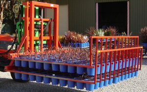 sistema de manipulación hortícola de bandejas de cultivo 1