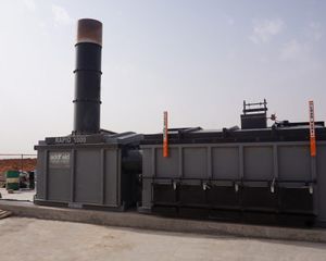 incinerador de residuos para desechos animales