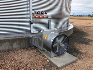 sistema de ventilación para silo