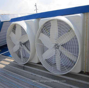 ventilador para instalación agrícola / para pajarera / de circulación de aire / de pared