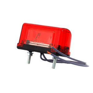luz de matrícula rojo