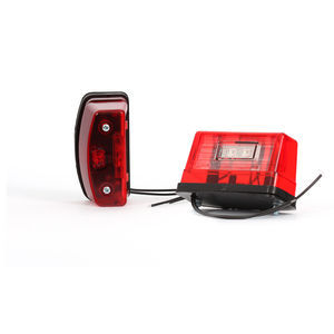 luz de matrícula rojo