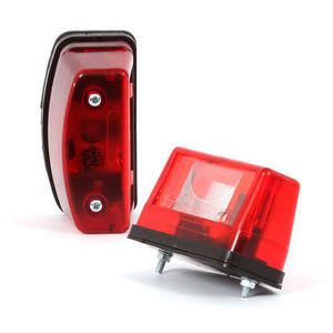 luz de matrícula rojo