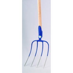 horquilla para heno con mango de madera