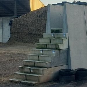 muro de silo de hormigón