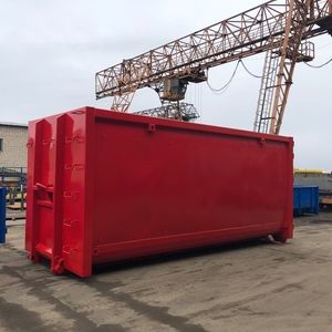 cubo de basura de acero