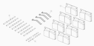 kit de reparación de frenos para JCB