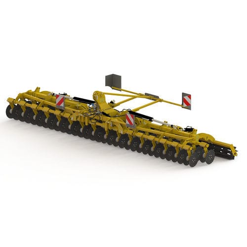 Grada de discos remolcada - Speedmulch compact - AGRISEM International - de 2 secciones / con rodillo / con enganche en tres puntos