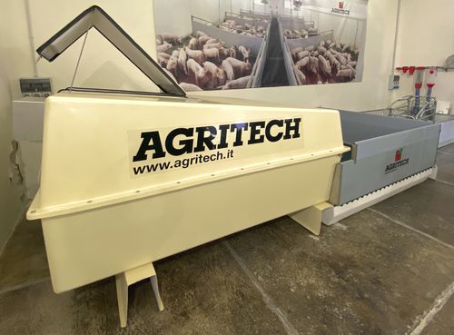 Sistema de alojamiento para la ganadería - FIBERBOX 120 - AGRITECH S.R.L. - para cochinillos / individual / de acero