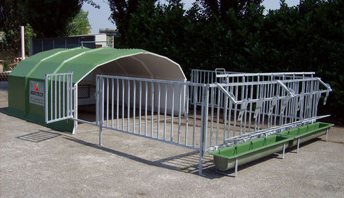 Sistema de alojamiento para la ganadería - AGRIBOX 10 - AGRITECH S.R.L. - para terneros / colectivo / de plástico