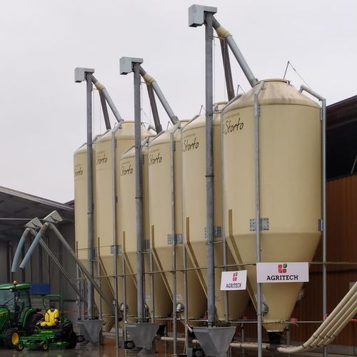 Transportador para cereales - CINT  - AGRITECH S.R.L. - de tornillo / vertical