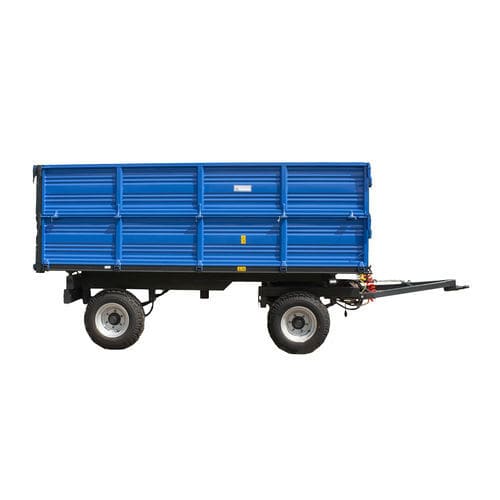 Remolque caja de aluminio - MC120/RT-2A - SC Mecanica Ceahlau SA - de 2 ejes / agrícola / 12 toneladas