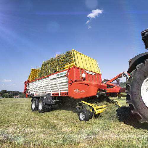 Remolque autocargable - BOSS 3000 series - PÖTTINGER Landtechnik GmbH - de 2 ejes / agrícola / para forraje