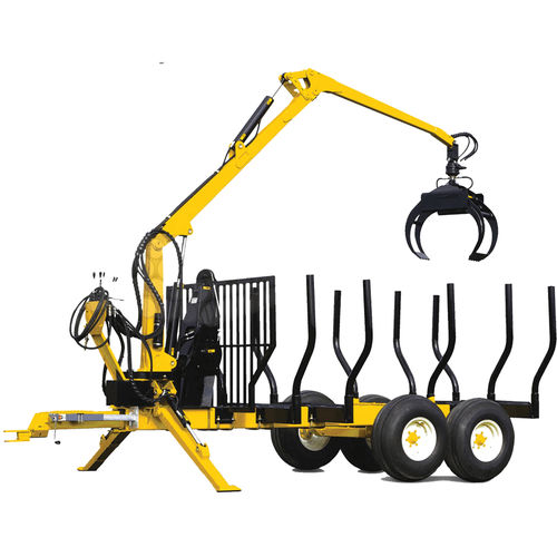 Cargadora forestal montada en remolque - M-140 - Anderson Group Co. - de brazo articulado