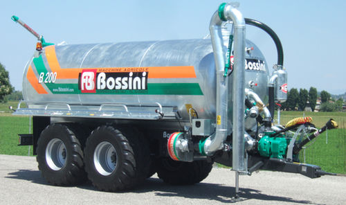 Esparcidor de estiércol líquido de 2 ejes - B2 200   - BOSSINI s.r.l. - de vacío