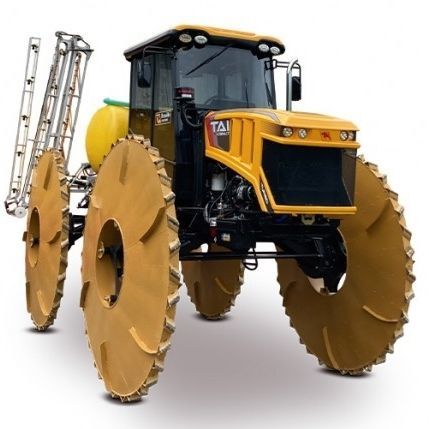 Tractor de arco alto - TAI 4098 HLCT - Braselio Industria e Comercio de Maquinas Ltda. - hidrostático / para el cultivo de arroz / con cabina