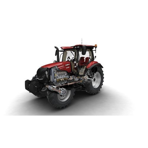 Tractor powershift - Maxxum series - CASE IH - de 4 cilindros / con enganche en tres puntos / toma de fuerza delantera