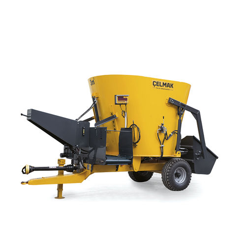 Mezclador de tornillo horizontal -  3m³ Vertical Mixing Vagon - Celmak Agriculture Machinery - de arrastre / de descarga lateral / autocargable