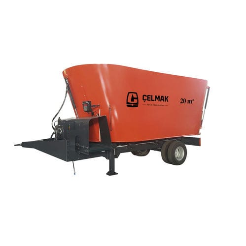 Mezclador de tornillo vertical - 20m³ Vertical Mixing Vagon - Celmak Agriculture Machinery - de arrastre / estacionario / remolcado