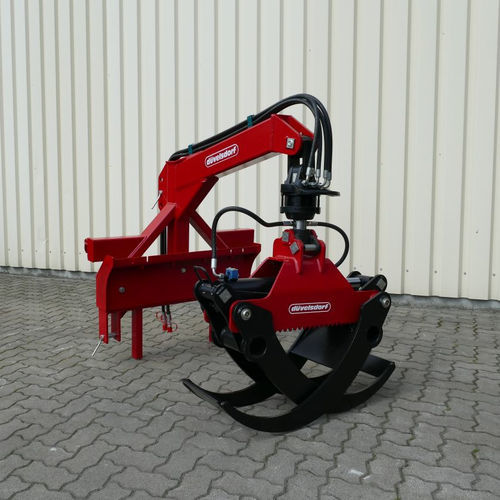 Pinza para troncos forestal - COMBI ROTATOR - Düvelsdorf Handelsgesellschaft mbH - para cargador frontal