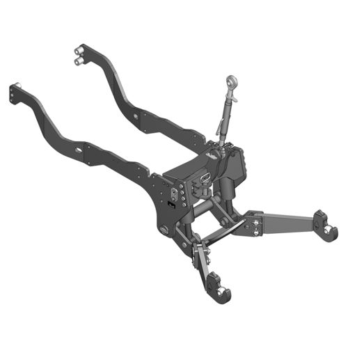 Elevador hidráulico frontal para tractor - 5055, 5065, 5075 E - Ernst Degenhart GmbH