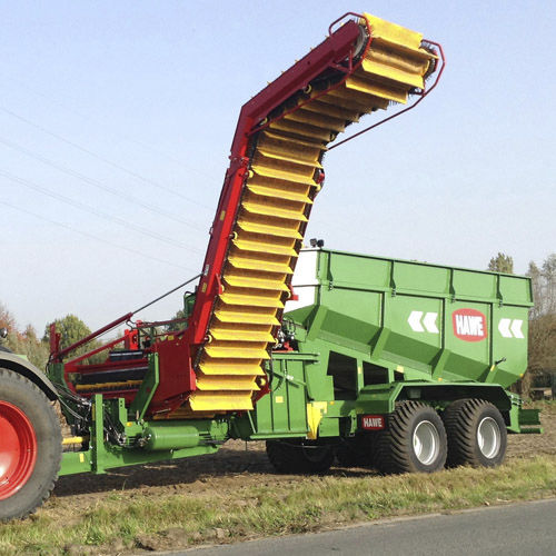 Remolque de transbordo - KUW 2000 - HAWE - Wester GmbH & Co. KG - de 2 ejes / para patatas / 24 toneladas
