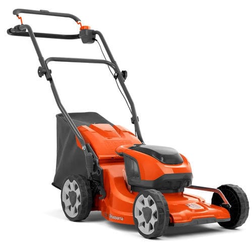 Cortacésped con operador a pie - LC137i - Husqvarna - eléctrico / recogedor