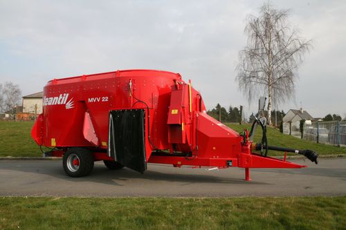 Mezclador de tornillo vertical - MVV 22 P - JEANTIL S.A. - de arrastre / de descarga lateral / de 2 tornillos