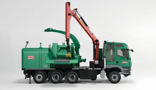 Trituradora de ramas montada sobre camión - HEM 922 DQ-Truck - JENZ GmbH Maschinen- und Fahrzeugbau - con motor diésel / eléctrica / híbrida