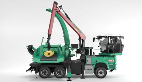 Trituradora de ramas montada sobre camión - HEM 593 R Cobra - JENZ GmbH Maschinen- und Fahrzeugbau - con motor térmico
