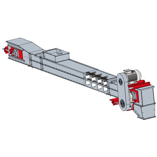 Transportador con cadena - E Series - Mysilo (Siloport) - para cereales / inclinado