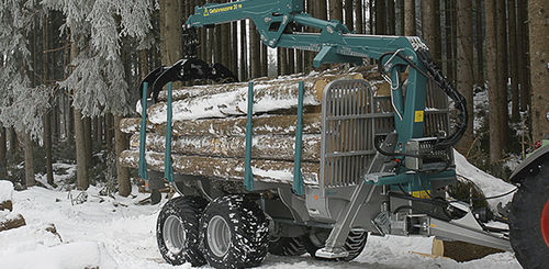 Remolque autocargable - logLINE - Pfanzelt Maschinenbau GmbH - de 2 ejes / forestal / 16 toneladas