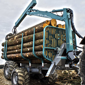 Remolque autocargable - MA-4WD - Pfanzelt Maschinenbau GmbH - de 2 ejes / forestal / 15 toneladas