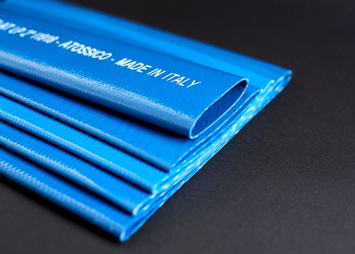 Manguera flexible - AQUAFLAT  - Plastic-Puglia srl - de irrigación / de PVC / plana