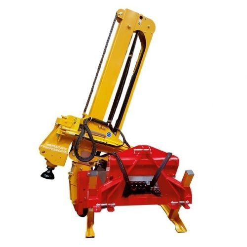 Clavadora de postes hidráulica - VIBRESCOPIC PRO VITI - RABAUD - montada en tractor