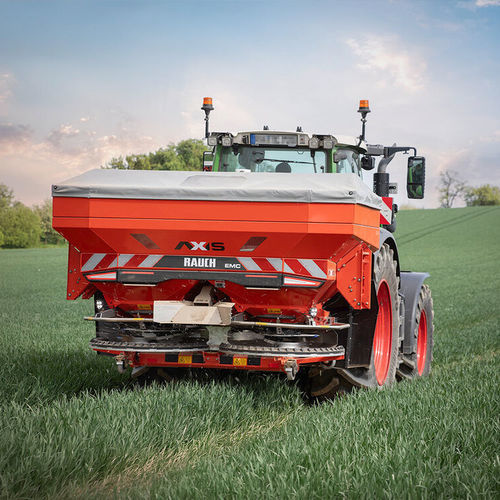 Abonadora montada en tractor - AXIS 55 - RAUCH Landmaschinenfabrik GmbH - en gránulos / de doble disco