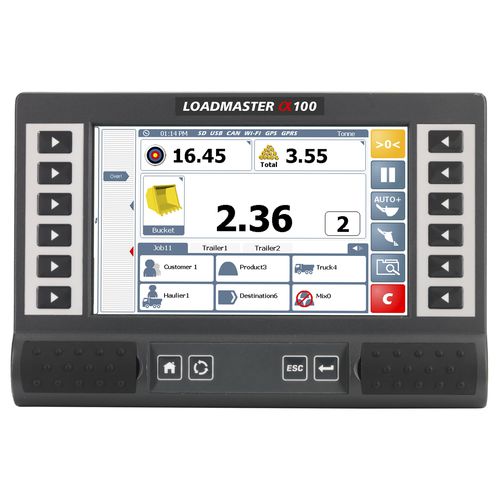Indicador de peso embarcado - Loadmaster α100 - RDS Technology Ltd. - con pantalla / para tractor / de CAN-Bus