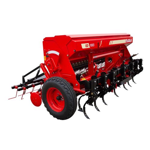 Sembradora en hileras mecánica - ED-1003 - Solá Maquinaria Agrícola Solá, S.L. - de disco / montada en tractor / con enganche en tres puntos