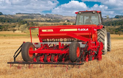 Sembradora en hileras mecánica - SD-1203 - Solá Maquinaria Agrícola Solá, S.L. - de dientes / montada en tractor / de arrastre