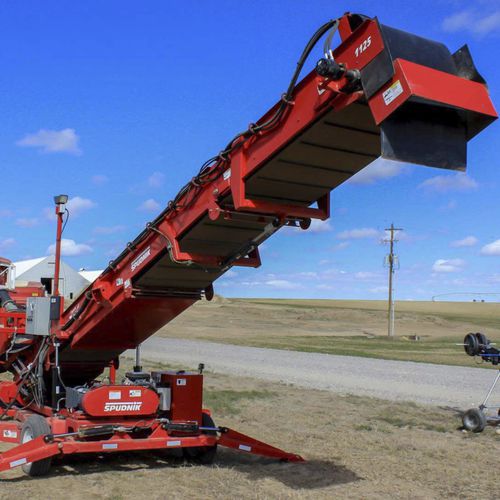 Transportador para patatas - 1125 - Spudnik Equipment Company LLC - de banda / inclinado / de altura variable