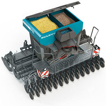 Sembradora en hileras neumática - P series - SULKY-BUREL S.A.S - de disco / montada en tractor