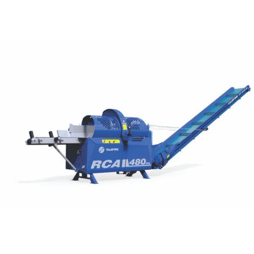 Combinado sierra-rajadora con motosierra - RCA 480 JOY - Tajfun Planina d.o.o. - con transportador de cinta