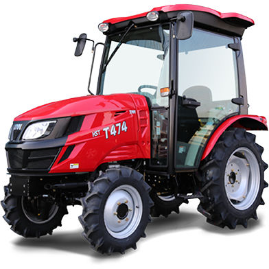 Tractor hidrostático - T474,T475 series - TONG Yang Moolsan Co., Ltd. - de 4 cilindros / compacto / con cabina