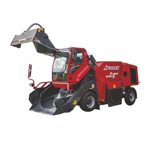 Mezclador de tornillo vertical - Triotrac M  - Trioliet B.V. - autopropulsado / de descarga frontal / de 1 tornillo