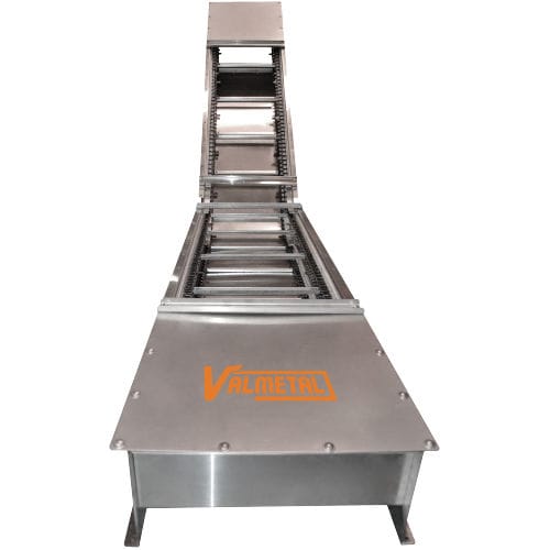 Transportador de alimentación - 70 series - Valmetal - con cadena / inclinado