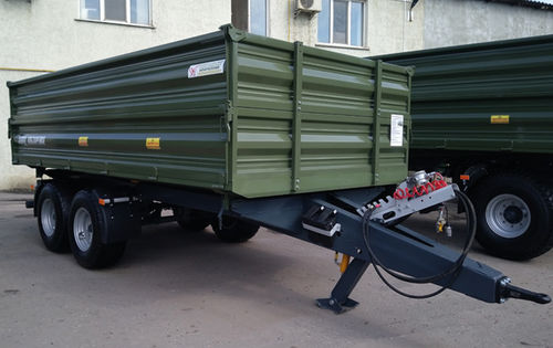 Remolque caja de aluminio - TSP-10t - Zavod Kobzarenka Ltd. - de 2 ejes / agrícola / 8 toneladas